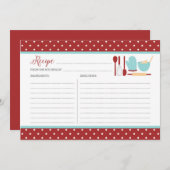 赤と青のキッチンレシピ (正面/裏面)