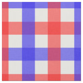 赤と青のギンガム ファブリック (クローズアップ)