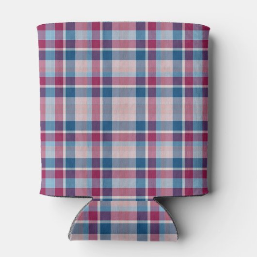 赤と青のクラシックカスタム文字クーラーボックス 缶クーラー (裏面)