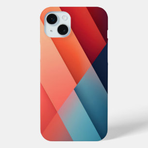 赤と青のグラデーション iPhone 15 MINIケース