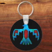 赤と青のサンダーバードキーチェーン キーホルダー (正面)