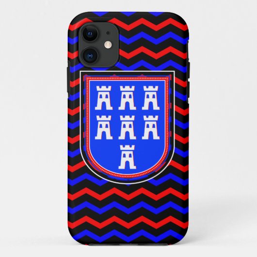 赤と青のザクセンの看板 Case-Mate iPhoneケース (裏面)