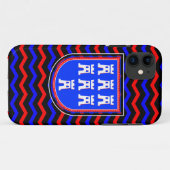 赤と青のザクセンの看板 Case-Mate iPhoneケース (裏面(横))