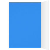 赤と青のステンドグラス抽象芸術グリーティングカード (内側 (左))