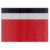 赤と青のストライプ カッティングボード (正面)