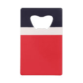 赤と青のストライプ クレジットカード栓抜き (裏面)
