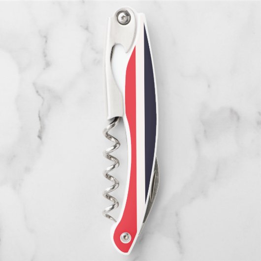 赤と青のストライプ ソムリエナイフ (正面)