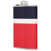 赤と青のストライプ フラスク (左)