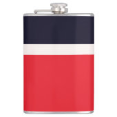 赤と青のストライプ フラスク (正面)
