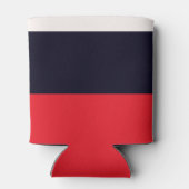 赤と青のストライプ 缶クーラー (裏面)