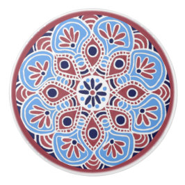 赤と青のセラミックプル セラミックノブ