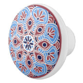 赤と青のセラミックプル セラミックノブ (右)