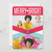 赤と青のダブルアロー 楽しくて明るい写真 シーズンカード (正面)