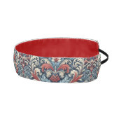 赤と青のダマスクパターンの豊かな色合い アスレチックヘッドバンド (右)