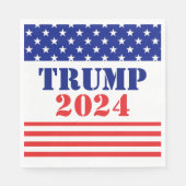 赤と青のトランプ2020大統領選挙ナプキン スタンダードランチョンナプキン (正面)