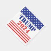 赤と青のトランプ2020大統領選挙ナプキン スタンダードランチョンナプキン (角)
