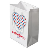 赤と青のハート ミディアムペーパーバッグ (裏面アングル)