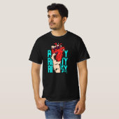 赤と青のハート Tシャツ (正面フル)