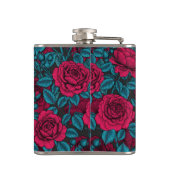 赤と青のバラ フラスク (裏面)