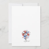 赤と青のバルーン 招待状 (裏面)