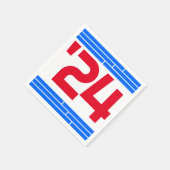 赤と青のバークラス'24グラードパーティー スタンダードカクテルナプキン (角)