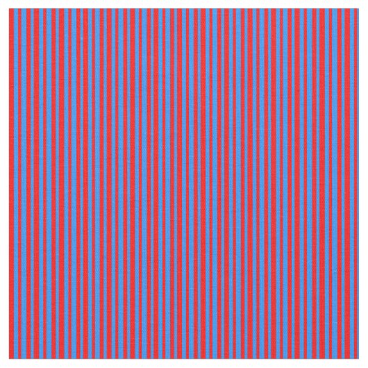 赤と青のパタストライプのーン ファブリック (クローズアップ)
