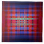 赤と青のパターン タイル (正面)