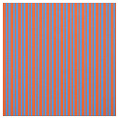 赤と青のパターン ファブリック (見本)