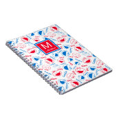 赤と青のパターン |名前の追加 ノートブック (右側)