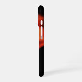 赤と青のフラクタルローズ iPhone 16ケース (左側面)
