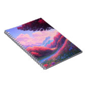 赤と青のフローラで飾られた谷 ノートブック (右側)