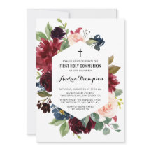 赤と青のフローラフレーム第1聖餐式