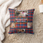 赤と青のプ最高のリイド4枚の写真のママがいる クッション (ブランケット)