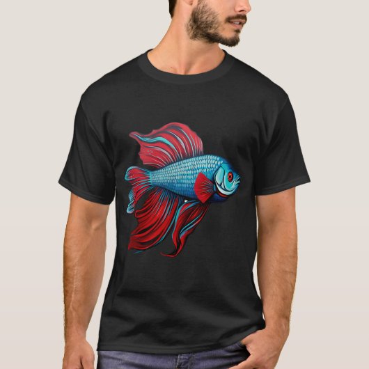 赤と青のベータ Tシャツ (正面)