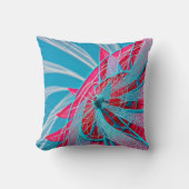 赤と青のホイール クッション (正面)