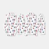 赤と青のボクシンググローブボクサーパターン フェイバーボックス (折り畳みなし)