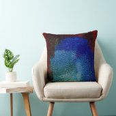 赤と青のレザールック クッション (椅子)