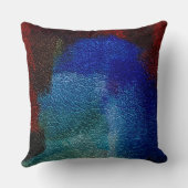 赤と青のレザールック クッション (裏面)