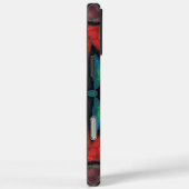 赤と青の万華鏡マンダラの花柄 Case-Mate iPhoneケース (裏面 / 右)