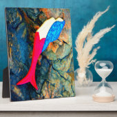 赤と青の人魚 フォトプラーク (側面)