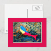 赤と青の人魚 ポストカード (正面/裏面)