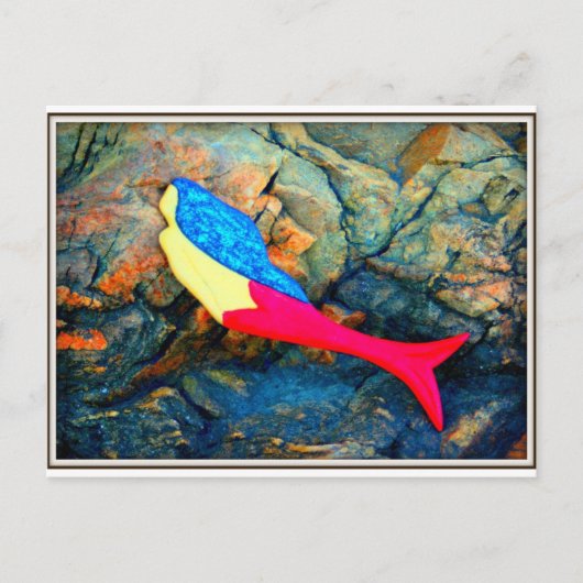 赤と青の人魚 ポストカード (正面)