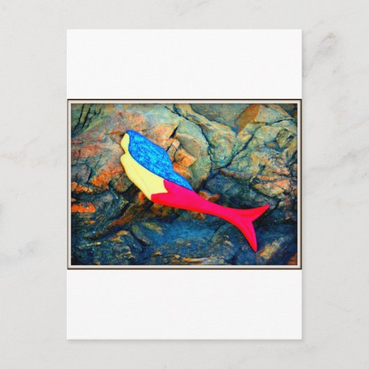 赤と青の人魚 ポストカード (正面)