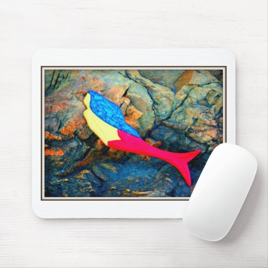 赤と青の人魚 マウスパッド (マウス)