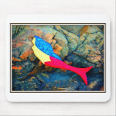 赤と青の人魚 マウスパッド (正面)