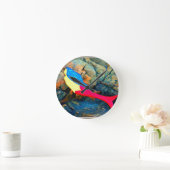 赤と青の人魚 ラウンド壁時計 (ホーム)