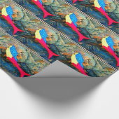 赤と青の人魚 ラッピングペーパー (角)