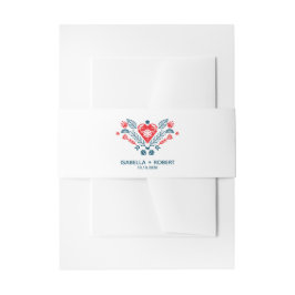 赤と青の北欧愛 |結婚式招待状 招待状ベリーバンド