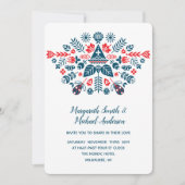 赤と青の北欧愛 | 結婚s 招待状 (正面)