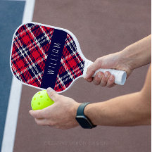 赤と青の千鳥格子の格子縞